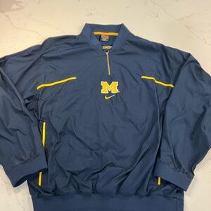 Vintage Nike ClimaFit Michigan Wolverines Pullover Jacket